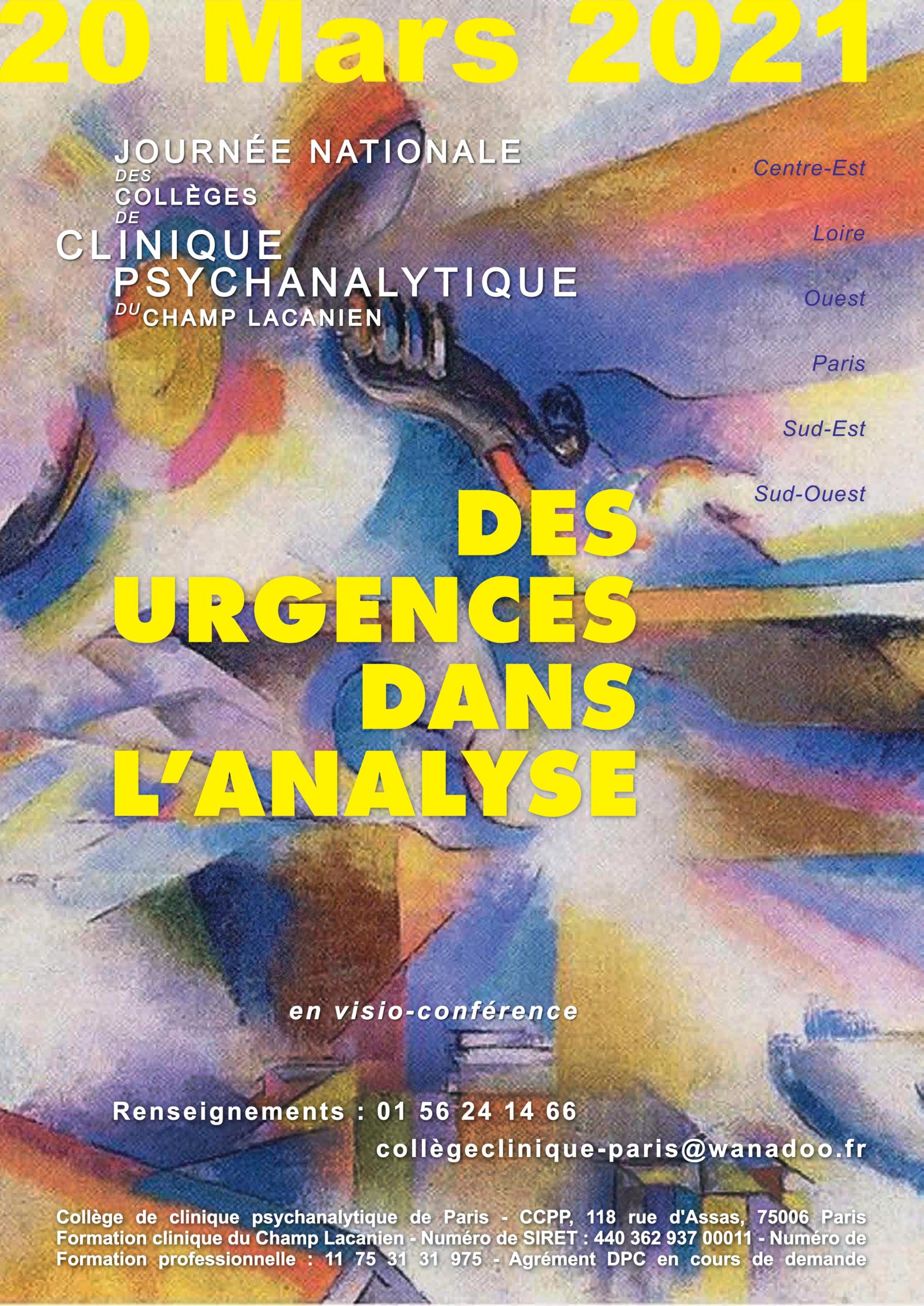 Zoom - Journée Nationale - Collèges de Clinique Psychanalytique