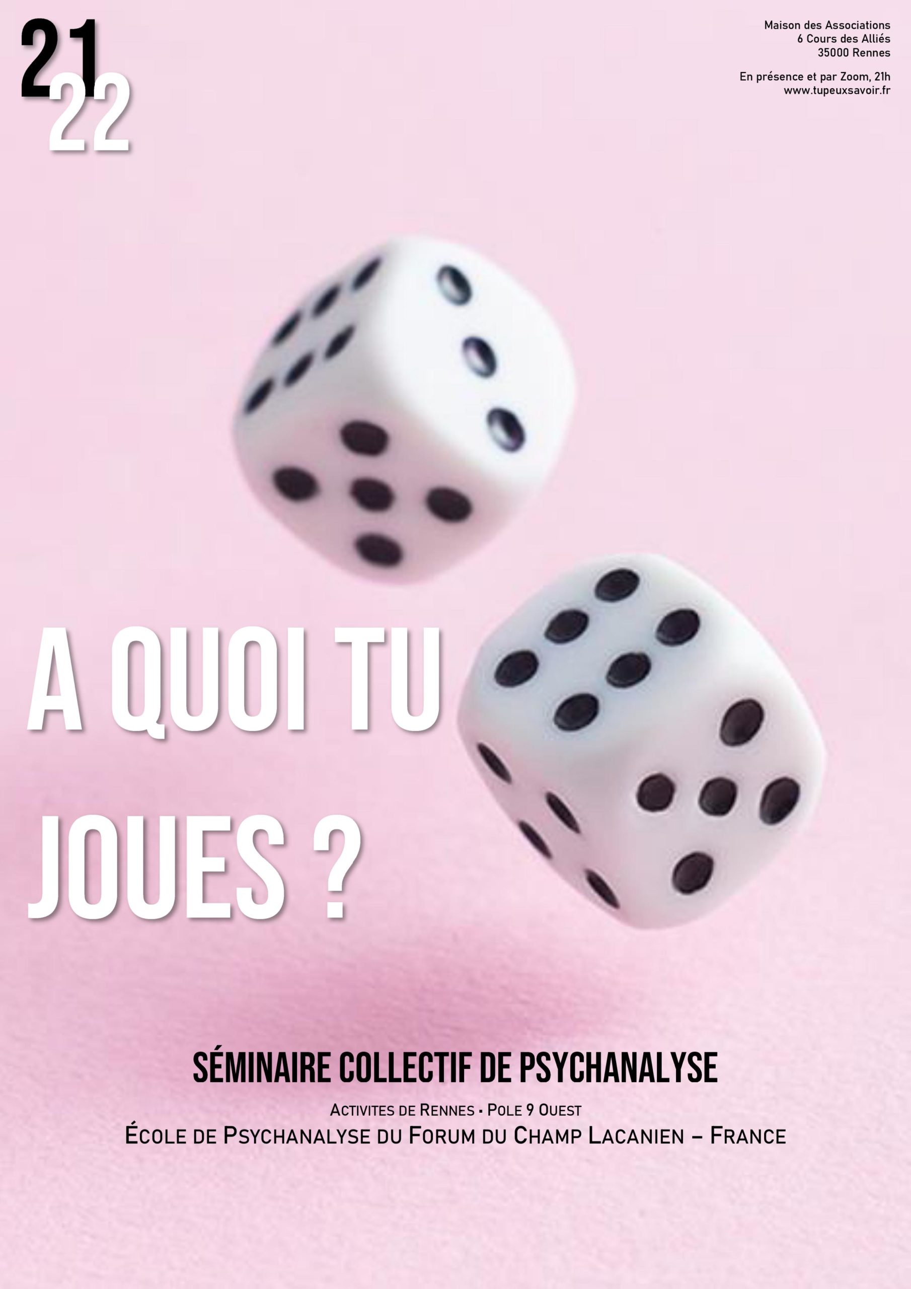 Séminaire collectif de psychanalyse - "A quoi tu joues ?"