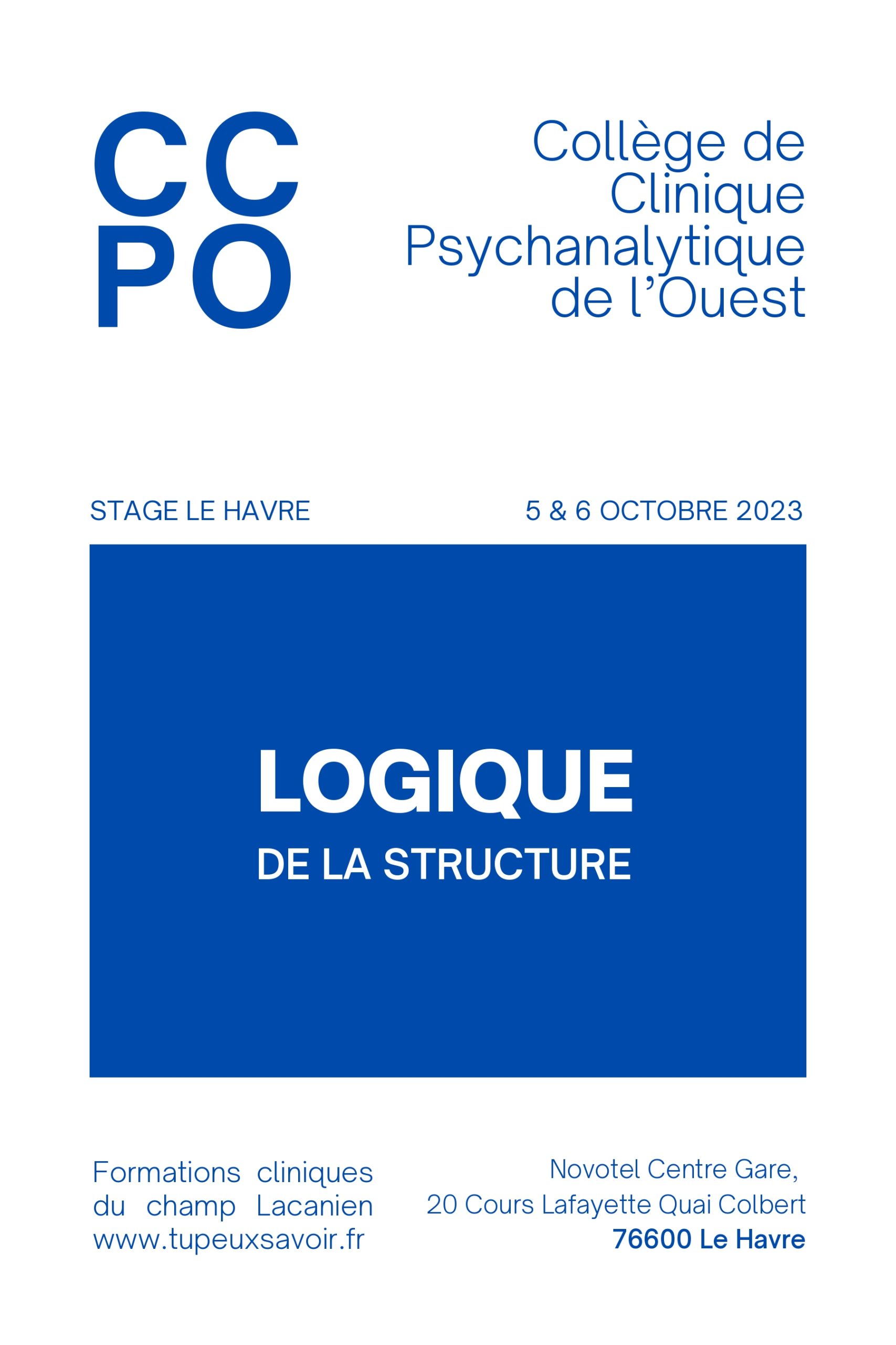 Stage du CCPO : Logique de la structure