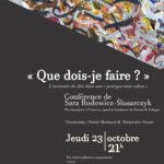 Que dois-je faire ? L'aventure du dire dans une "pratique sans valeur" - Sara Rodowicz-Slusarczyk