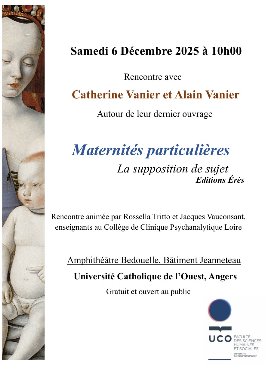 Maternités particulières - Rencontre autour du livre de Catherine Vanier et Alain Vanier