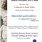 Maternités particulières - Rencontre autour du livre de Catherine et Alain Vanier