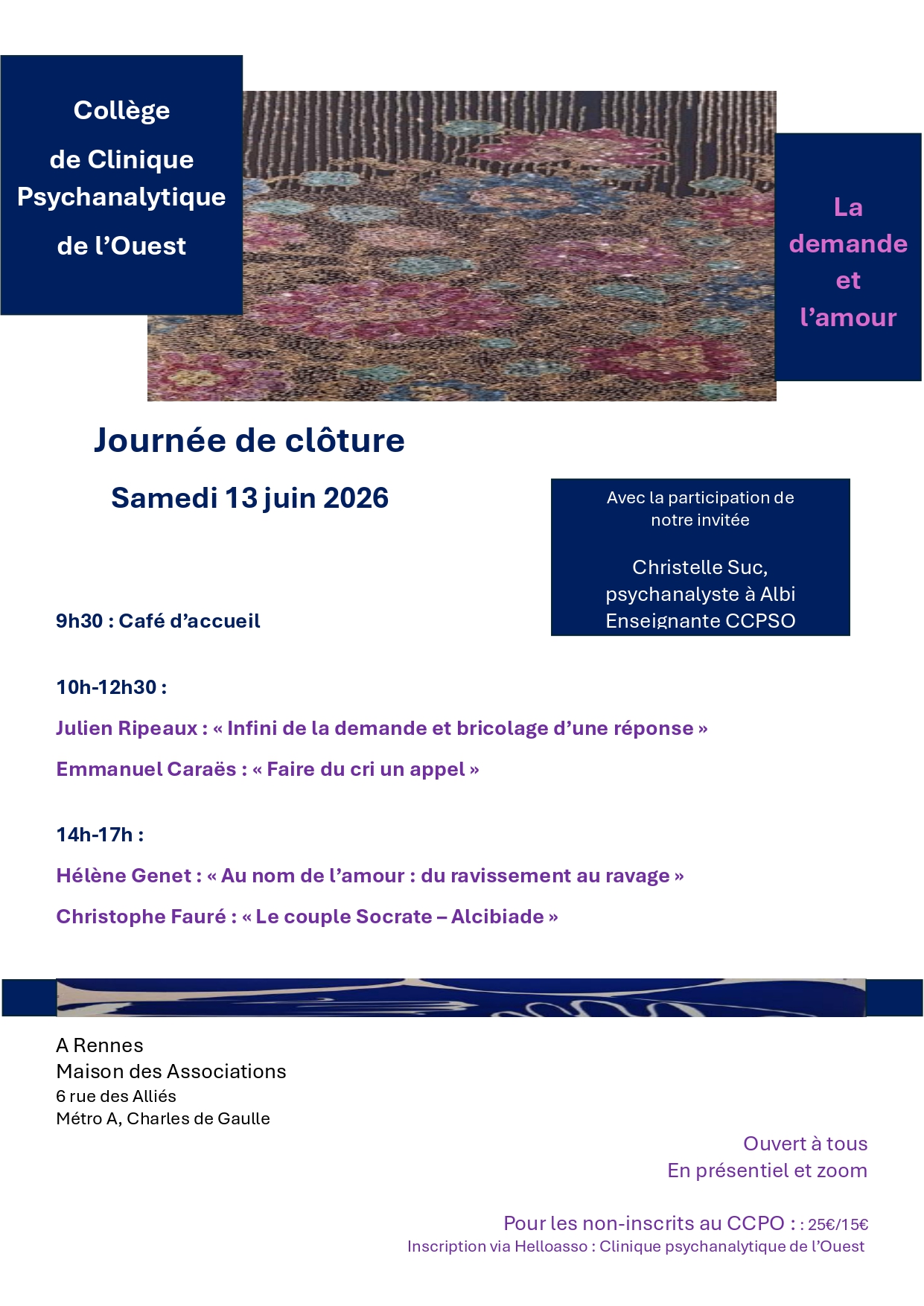 Journée de clôture du CCPO