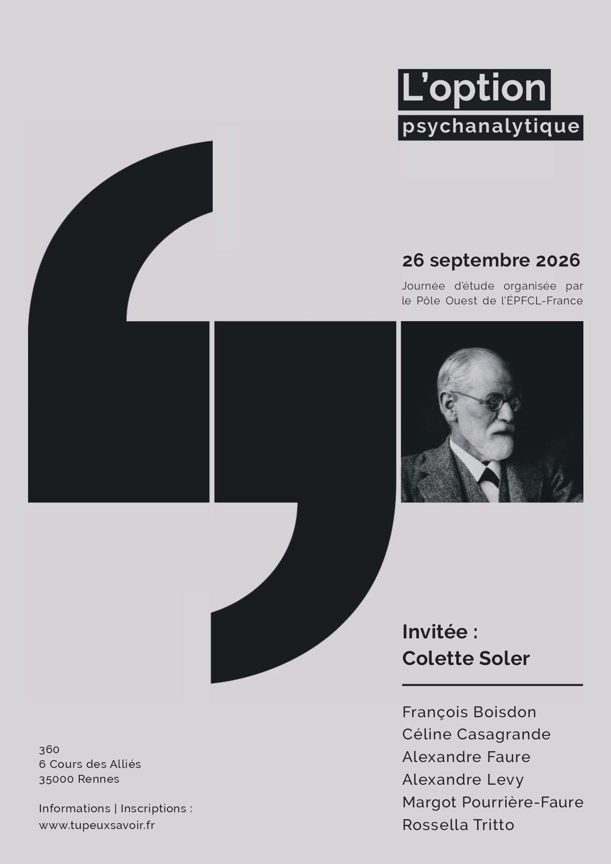 Journée d'étude - L'option psychanalytique